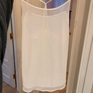 LULULEMON mix and mesh tank white size 4